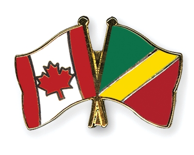 Fahnen Pins Kanada Kongo-Republik