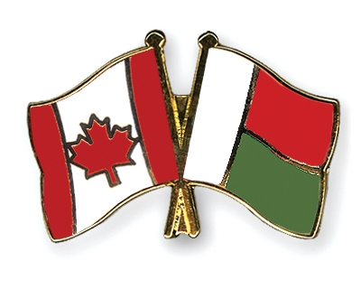 Fahnen Pins Kanada Madagaskar