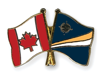 Fahnen Pins Kanada Marshallinseln