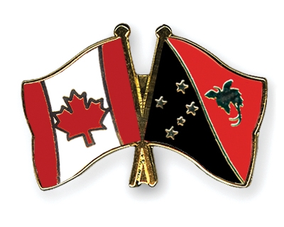Fahnen Pins Kanada Papua-Neuguinea
