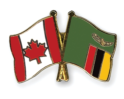 Fahnen Pins Kanada Sambia