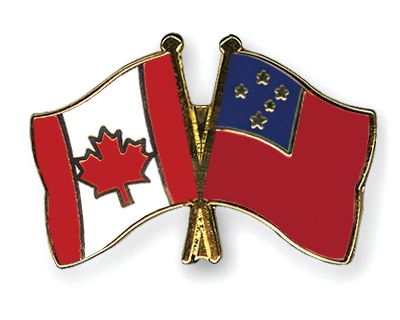 Fahnen Pins Kanada Samoa