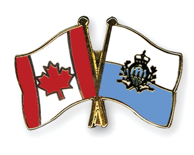 Fahnen Pins Kanada San-Marino