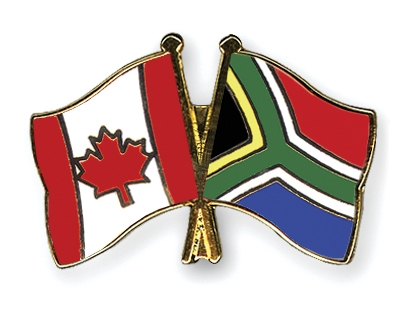 Fahnen Pins Kanada Sdafrika