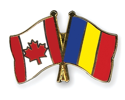 Fahnen Pins Kanada Tschad