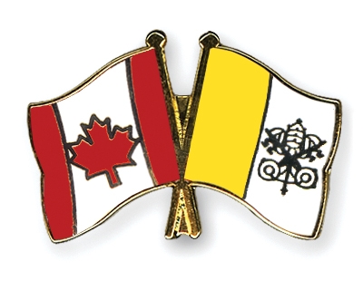 Fahnen Pins Kanada Vatikanstadt