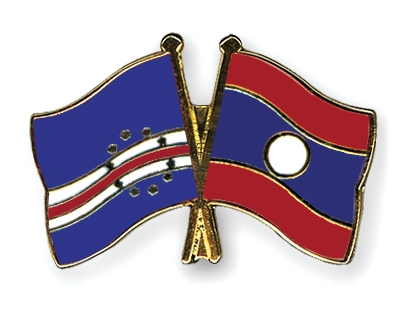 Fahnen Pins Kap-Verde Laos