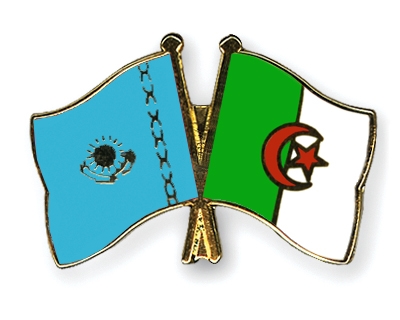 Fahnen Pins Kasachstan Algerien