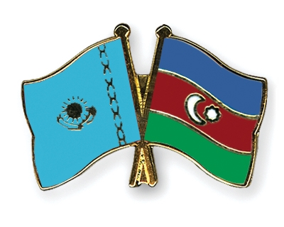 Fahnen Pins Kasachstan Aserbaidschan