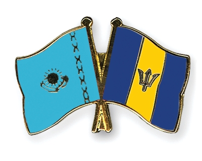 Fahnen Pins Kasachstan Barbados