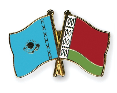 Fahnen Pins Kasachstan Belarus