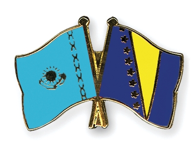 Fahnen Pins Kasachstan Bosnien-und-Herzegowina