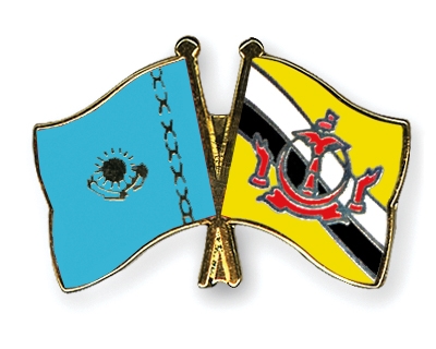 Fahnen Pins Kasachstan Brunei-Darussalam