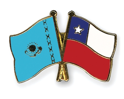 Fahnen Pins Kasachstan Chile