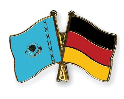 Freundschafts-Pin Deutschland - Kasachstan-Fahne Freundschafts-Pin