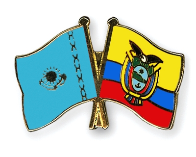 Fahnen Pins Kasachstan Ecuador