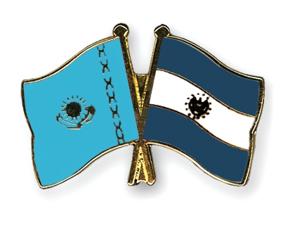 Fahnen Pins Kasachstan El-Salvador