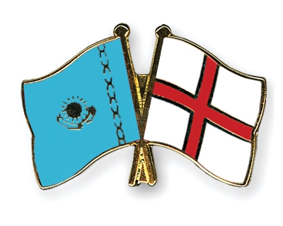 Fahnen Pins Kasachstan England