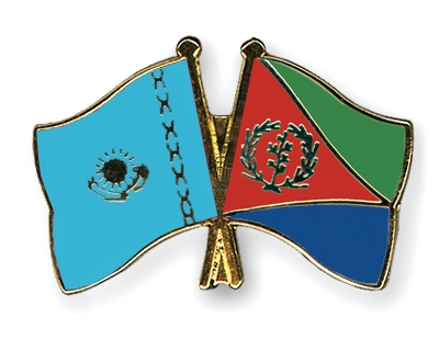 Fahnen Pins Kasachstan Eritrea
