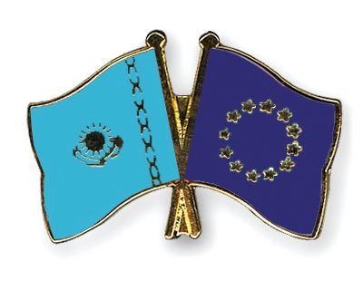 Fahnen Pins Kasachstan Europa