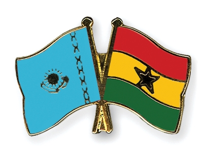 Fahnen Pins Kasachstan Ghana