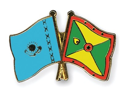 Fahnen Pins Kasachstan Grenada