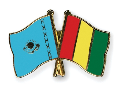Fahnen Pins Kasachstan Guinea