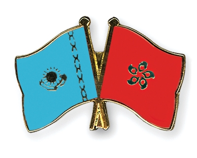 Fahnen Pins Kasachstan Hong-Kong