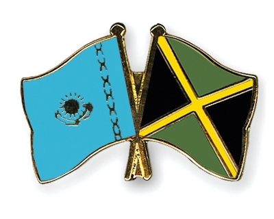 Fahnen Pins Kasachstan Jamaika