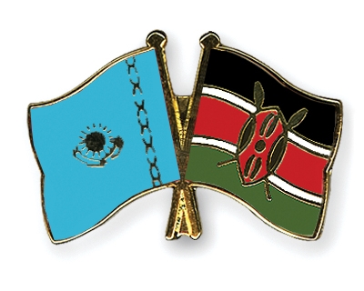 Fahnen Pins Kasachstan Kenia