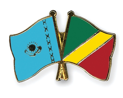 Fahnen Pins Kasachstan Kongo-Republik