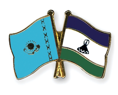 Fahnen Pins Kasachstan Lesotho