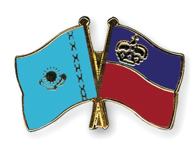 Fahnen Pins Kasachstan Liechtenstein