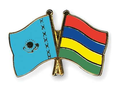 Fahnen Pins Kasachstan Mauritius