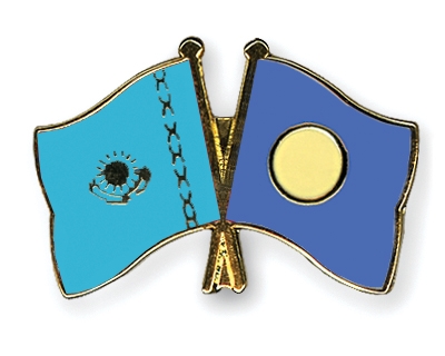 Fahnen Pins Kasachstan Palau