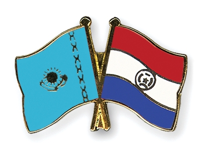 Fahnen Pins Kasachstan Paraguay