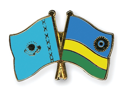 Fahnen Pins Kasachstan Ruanda