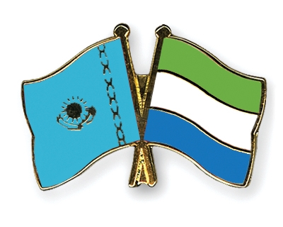 Fahnen Pins Kasachstan Sierra-Leone