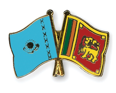 Fahnen Pins Kasachstan Sri-Lanka