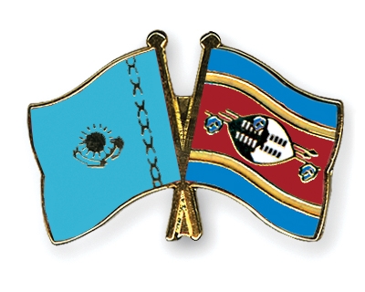 Fahnen Pins Kasachstan Swasiland