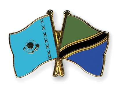Fahnen Pins Kasachstan Tansania