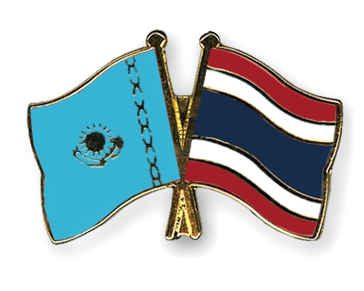 Fahnen Pins Kasachstan Thailand