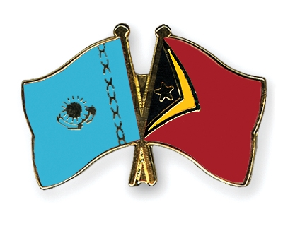 Fahnen Pins Kasachstan Timor-Leste