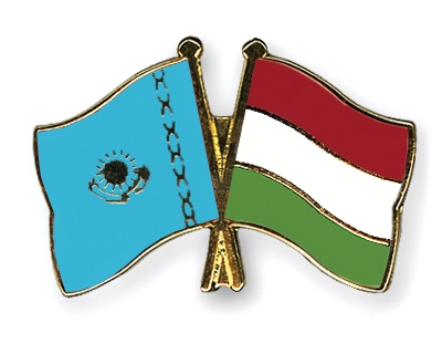 Fahnen Pins Kasachstan Ungarn
