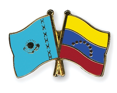 Fahnen Pins Kasachstan Venezuela