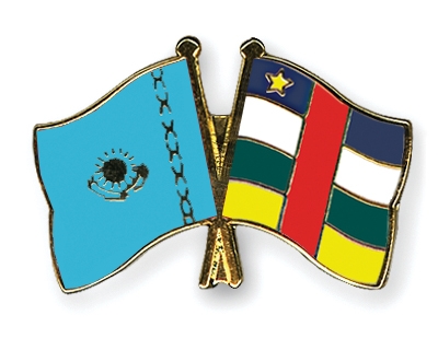 Fahnen Pins Kasachstan Zentralafrikanische-Republik
