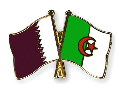 Fahnen Pins Katar Algerien