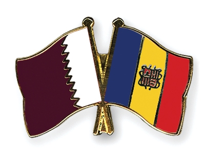 Fahnen Pins Katar Andorra