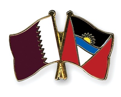 Fahnen Pins Katar Antigua-und-Barbuda