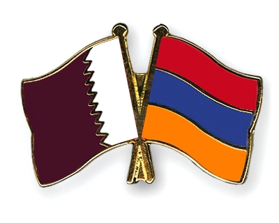Fahnen Pins Katar Armenien